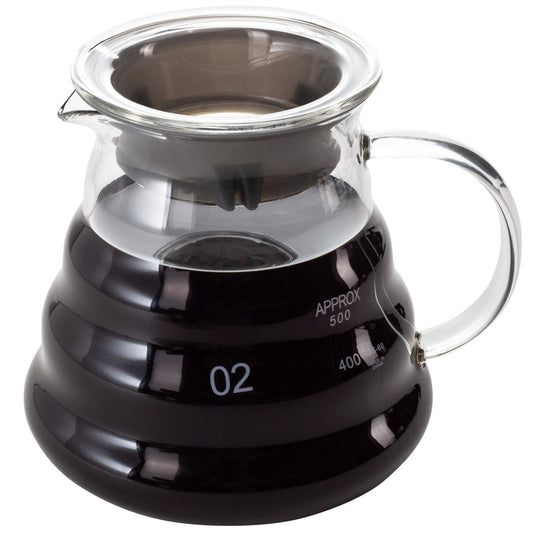 Restpresso 22 oz Round Clear Glass Range Coffee Server / Carafe - 3 1/4" x 3 1/4" x 4" - 1 count box